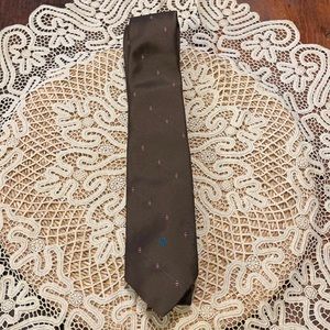Vintage Christian Dior Diamond Dot Polyester Tie